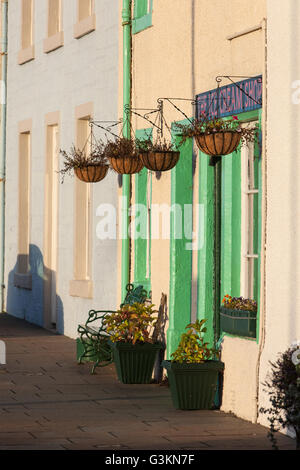 Harbour Side Colourfull Shop Front, Early Morning, Pittenweem, Fife, Scotland Stock Photo