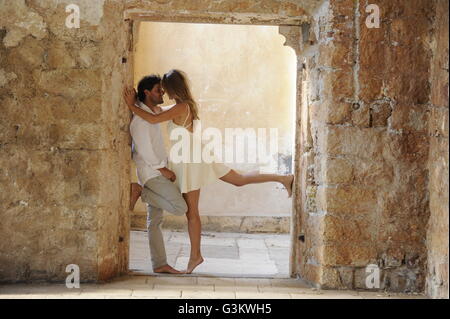Romantic couple. Croatia, Island of Lokrum Stock Photo