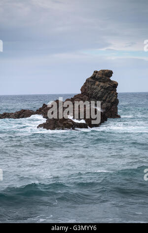 Rocks on coast of Benijo beach (Playa de Benijo), Tenerife island, Spain Stock Photo