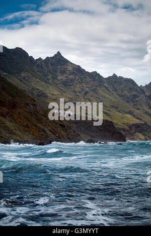 Rocks on coast of Benijo beach (Playa de Benijo), Tenerife island, Spain Stock Photo