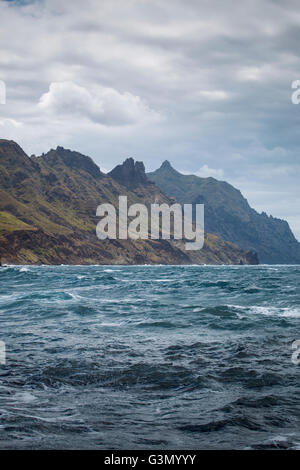 Rocks on coast of Benijo beach (Playa de Benijo), Tenerife island, Spain Stock Photo