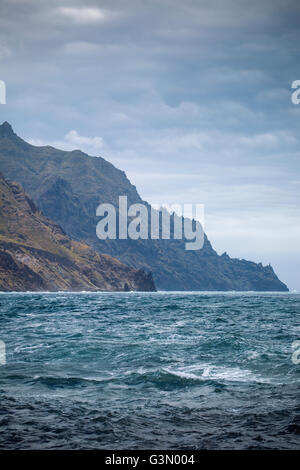 Rocks on coast of Benijo beach (Playa de Benijo), Tenerife island, Spain Stock Photo