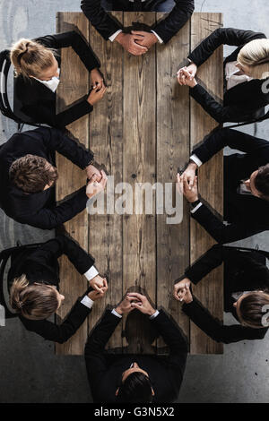 Business teamwork brainstorming planning meeting concept Stock Photo