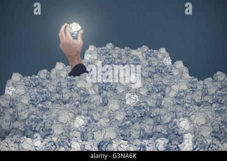 Composite image of hand presenting Stock Photo