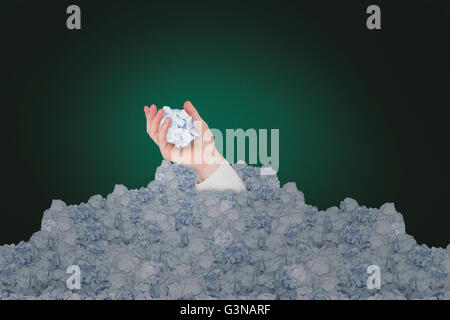Composite image of hand presenting Stock Photo