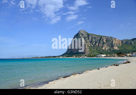 Beach, San Vito lo Capo, Sicily, Italy, Europe Stock Photo