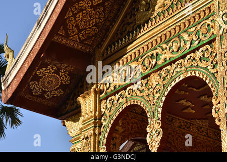 The Royal Palace,  Haw Pha Bang Pavilion, Luang Prabang Laos Stock Photo