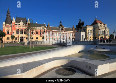 Romania, Crisana, Oradea, Piata Unirii, Stock Photo