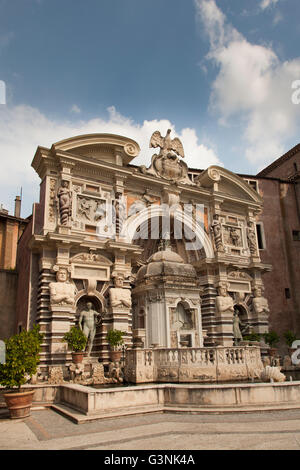 Fountain of the Organ at Villa d'Este gardens, Tivoli, Lazio, Italy, Europe Stock Photo