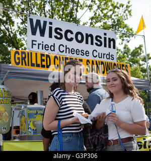 The Locust Street Festival in Milwaukee, Wisconsin is an annual event with music, art, and food. Stock Photo