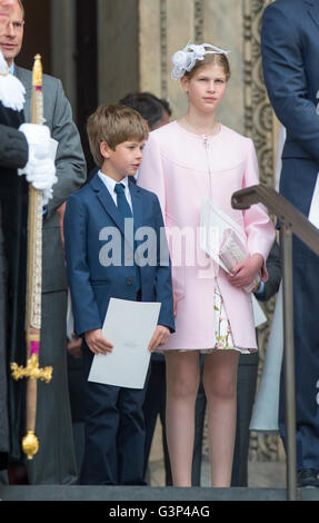 Prince Edward Sophie Wessex attending HM The Queen's 90th birthday service of thanksgiving at St Pauls Cathedral.