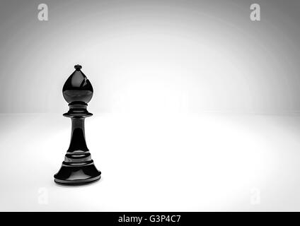 Chess bishop / 3D render of chess piece Stock Photo
