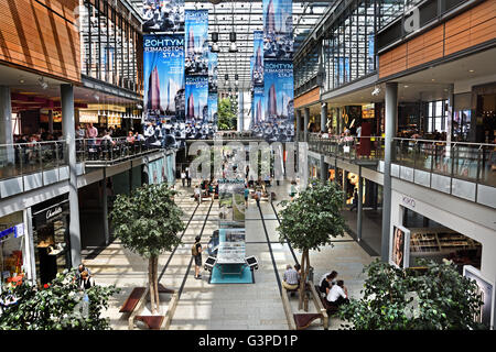 View of new Mall of Berlin shopping mall in Potsdamer Platz - Potsdam Square Berlin Germany Stock Photo