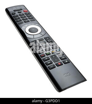 One for All branded universal remote control for television and connected devices. Smart remote for up to 8 different devices. Stock Photo