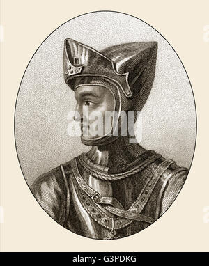 Henry of Grosmont, 1st Duke of Lancaster, 4th Earl of Leicester and Lancaster, c. 1310-1361 Stock Photo