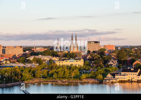 View of Charlottetown, Prince Edward Island, Canada from the sea Stock Photo