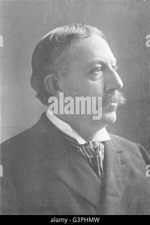 POLITICS: David Starr Jordan, President Leland Stanford Junior Uni, print 1907 Stock Photo