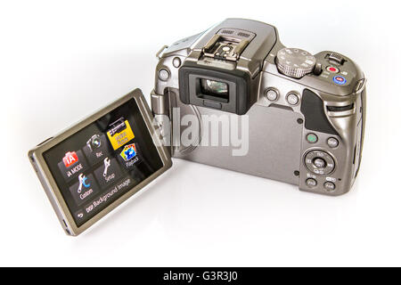 Stock photo - PANASONIC LUMIX G mirrorless camera with digital display from behind Stock Photo