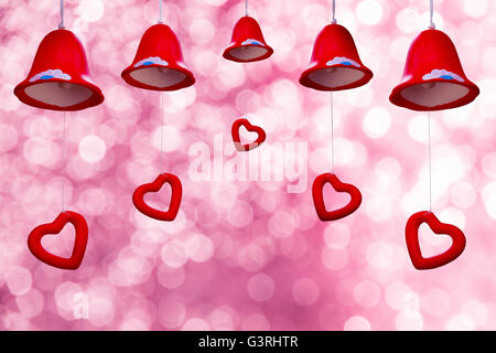 love hearts background,Valentines Day background with hearts.isolated on black background. Stock Photo