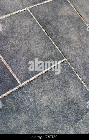 Slate floor tiles Stock Photo