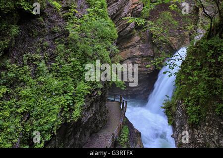 Waterfalls in theToggenburg valley Stock Photo