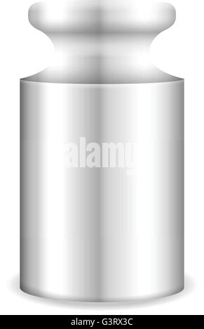 Calibration weight on a white background. Vector illustration. Stock Vector