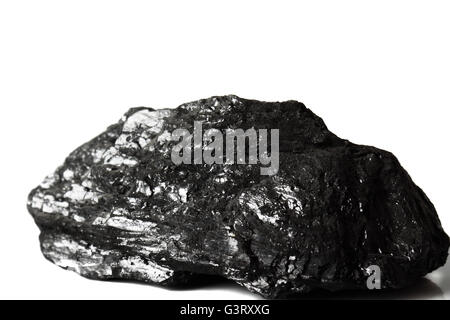 Coal isolated on a white background Stock Photo