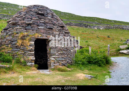 Beehive Huts, Fahan, Dingle Peninsula, Kerry, Ireland Stock Photo