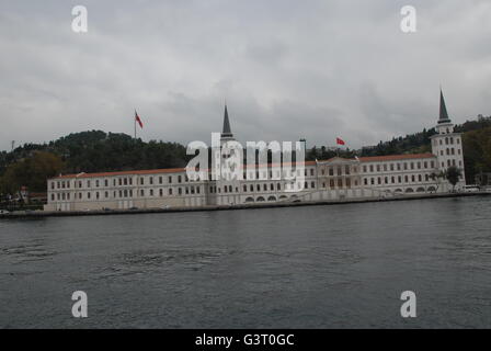 Kuleli Military High School building at the Bosphorus Stock Photo