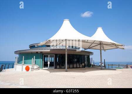 The new, in 2016, bandstand in Aberystwyth Ceredigion Wales UK Stock Photo