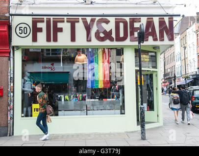 London UK. 14th June 2016   Stores shows solidarity with Orlando shooting victims. ©Michael Tubi/Alamy Live Stock Photo