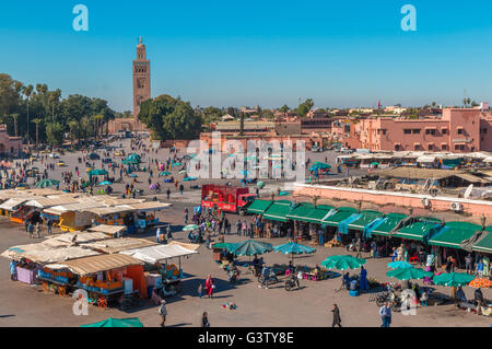 Djemma el fna square in Marrakech Morocco Stock Photo
