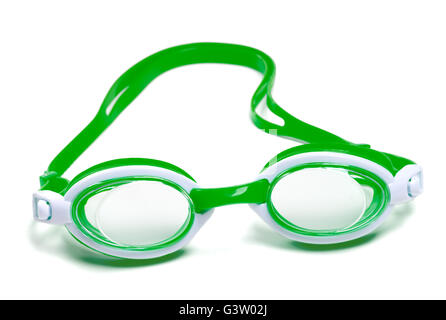 Goggles for swimming isolated on white background Stock Photo