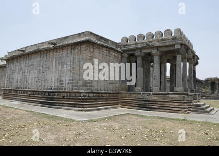Side view of Shantinatha Basadi, Basadi Halli jain temple complex ...