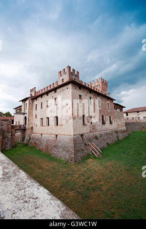 Italy, Lombardy, Cavernago, Malpaga Castle, Linked to the History of the Commander Bartolomeo Colleoni Stock Photo