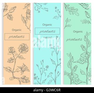 Floral, flowering decorative flyer Stock Vector