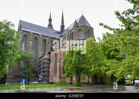 Rostock Cathedral - St Mary's Church - in Northern Germany Stock Photo