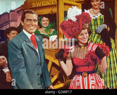 The Redhead From Wyoming, aka: Feuerkopf von Wyoming, USA 1952, Regie: Lee Sholem, Darsteller: William Bishop, Maureen O'Hara Stock Photo