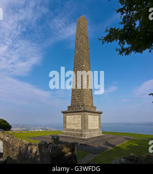 Knockagh Monument War Memorial in County Antrim Northern Ireland Stock ...