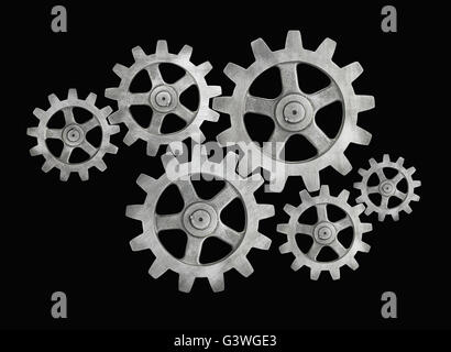 Cogs isolate on background Stock Photo