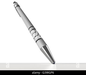 ball-point pen isolated on a white back ground Stock Photo