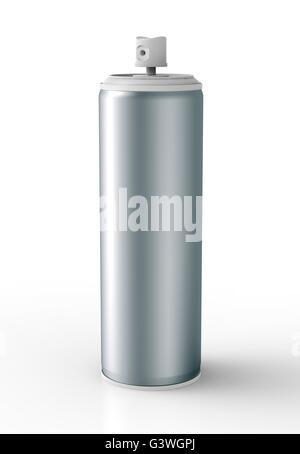 Blank white spray can isolated on white background, Aerosol Spray Can ...