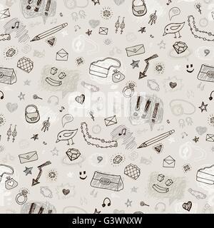 Seamless chemistry background Stock Vector