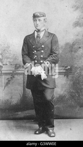 Royal Navy Sub Lieutenant Victorian naval Stock Photo