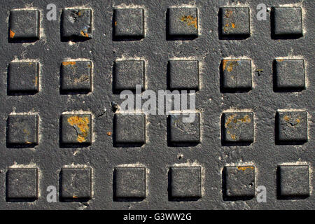 Manhole Cover Texture Stock Photo