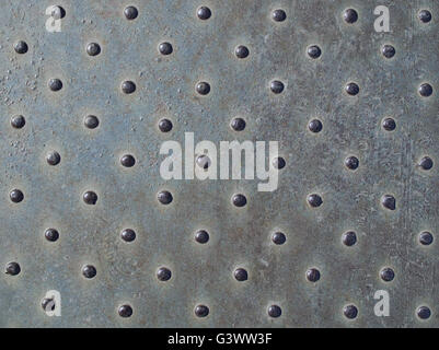 Old Checker Plater Surface Texture Stock Photo