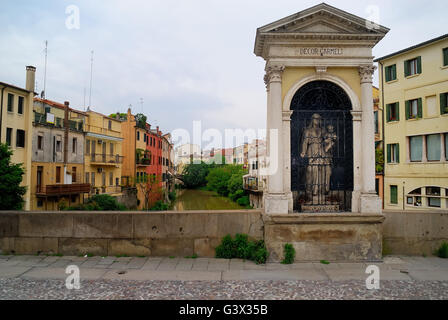 Padua, Italy. A view of Ponte Molino. It is a Roman segmental arch