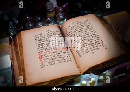 Antique paper book Stock Photo
