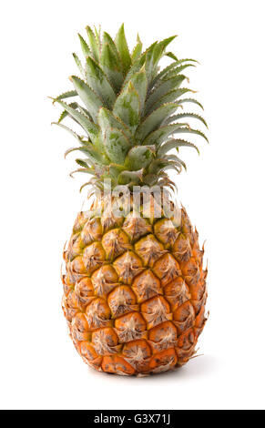 Ripe pineapple isolated on white Stock Photo