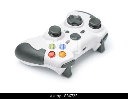 New wireless gamepad isolated on white Stock Photo